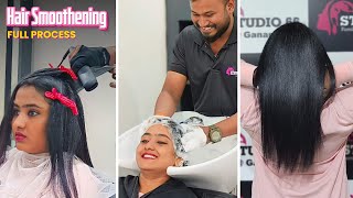 Hair Smoothening Full Tutorial and process  Frizz to Fabulous 🌟 [upl. by Survance194]