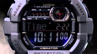 GShock Classic Collection featuring the GD350 Mens Watch with Vibration Alarm [upl. by Nauqyaj]