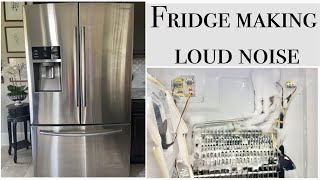 FRIDGE MAKING LOUD NOISE  DEFROST MODE  ICE FROST BUILD UP [upl. by Stephanus]