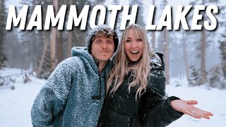 48 Hours in Mammoth Lakes snow in California [upl. by Nnaeiluj]