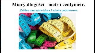 Miary długości  metr i centymetr [upl. by Cindy]