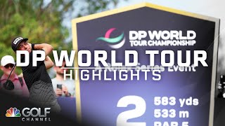 DP World Tour Highlights DP World Tour Championship Round 2  Golf Channel [upl. by Aicilet]