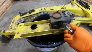 John Deere 455 Project Deck Work Part 1 [upl. by Neeruam]