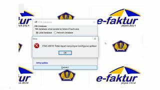 etax 40010 solusi error efaktur [upl. by Arob255]
