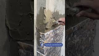 wall cladding stone 🥌 how to install stone cladding on wall shorts stone ytshorts [upl. by Imelda458]