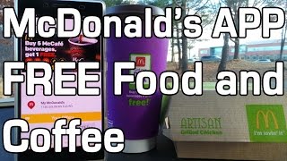 FREE Food amp Coffee  McDonalds App [upl. by Ahsata540]