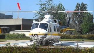 LACounty Bell 412 Helicopter Take Off [upl. by Neitsirk]