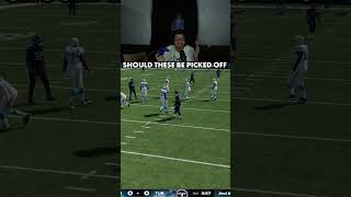 SHOULD THESE PASSES BE INTERCEPTIONS madden jonsey9 shorts maddenultimateteam [upl. by Auqeenahs]