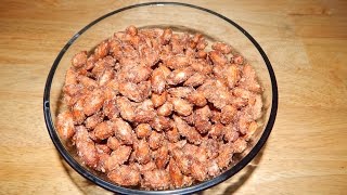 Candied Almonds Recipe  How to Make Glazed Nuts [upl. by Vivl]