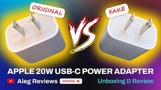 Original vs Fake  Apple 20W USBC Power Adapter apple adapter [upl. by Suiradal615]