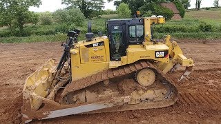 Caterpillar D6T LGP Bulldozer working [upl. by Natala758]