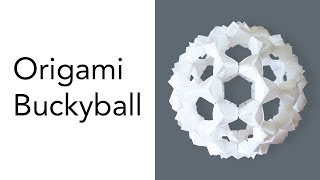 Tutorial for Origami Bucky Ball [upl. by Loriner750]