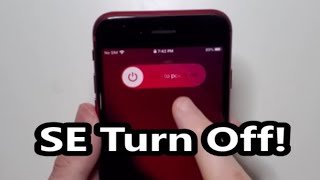 iPhone SE 2 2020 How to Turn OFF amp Restart [upl. by Crespo]