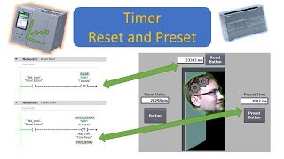 TIA Portal Resetting and Presetting Timers TON TOF TP TONR [upl. by Einhpad798]