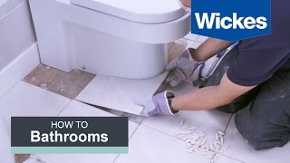 How to Tile Around a Toilet with Wickes [upl. by Mallin636]