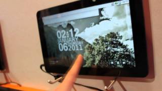 Viliv X10 Android Tablet Hands On DE [upl. by Enrahs]