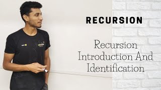 Recursion Introduction and Identification [upl. by Erlina847]