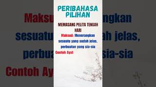 PART 219  Peribahasa pilihan dan Maksud  JenisJenis Peribahasa [upl. by Erehc500]