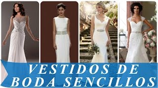 Vestidos de boda sencillos [upl. by Neural896]