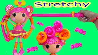 Lalaloopsy Stretch Candy Gummy Like Hair Doll Whirly Stretchy Locks Toy Review Unboxing [upl. by Lucilia776]