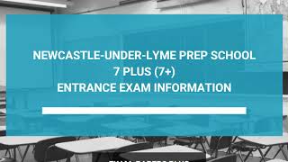 NewcastleunderLyme School NULS 7 Plus 7 Entrance Exam Information  Year 3 Entry [upl. by Assilrac]