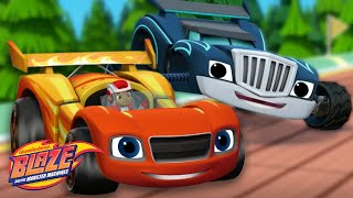 Blaze and the Monster Machines Transform into RACE CARS 🏎️💨 w AJ  Blaze and the Monster Machines [upl. by Tebazile]