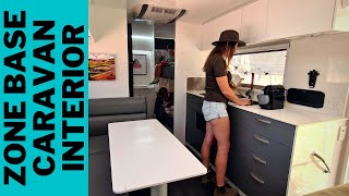 Full Interior Off Road Caravan Tour  2021 Zone 206 Base Review  Our Tiny Home On Wheels [upl. by Eremahs]