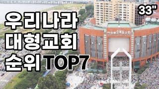 우리나라 대형교회 순위 TOP 7 [upl. by Ahseket]