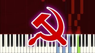 Communist Anthem ☭ L’internationale Piano Tutorial ☭ 🎹 [upl. by Minardi2]