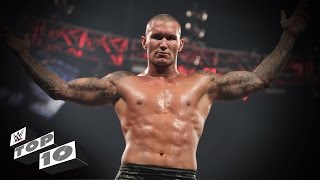 Randy Ortons Greatest RKOs Outta Nowhere WWE Top 10 [upl. by Aileen313]