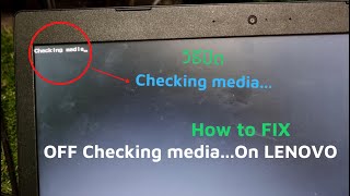 How to OFF Checking media LENOVO [upl. by Johny]