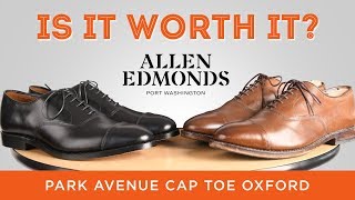 Allen Edmonds Park Avenue Cap Toe Oxford Is It Worth It  Iconic American Dress Shoe [upl. by Yensehc]