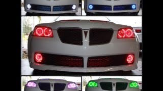 2009 Pontiac G8 GT with Oracle Colorshift 20 Halos [upl. by Barton]