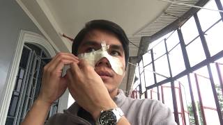 NoPlaster Way to Make a Cast of Your Face  Face Mask Paper Mache [upl. by Ciredor]