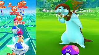 New Hisuian Typhlosion debut in pokemongo [upl. by Dnalsor]