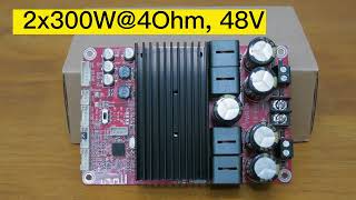 TPA3255 Stereo 300W Bluetooth V50 Amplifier Board BDM8  Driving 500W Electric Stove [upl. by Spratt445]