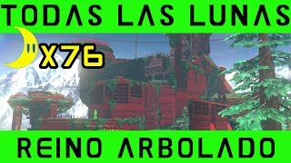 REINO ARBOLADO  TODAS LAS LUNAS  Super Mario Odyssey [upl. by Thornburg]