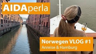 AIDAperla Norwegens Fjorde Vlog 1  Anreise amp Hamburg [upl. by Akimik]