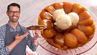 Foolproof Tarte Tatin Recipe  Preppy Kitchen [upl. by Yadsnil]