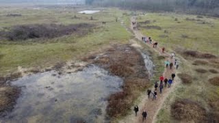 Egmond Wandelmarathon met Droneopnames 26012020 [upl. by Llewoh]