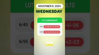 645 655 Live Draw Lotto Result  November 6 2024 Wednesday 9 PM lottoresulttoday [upl. by Mile]