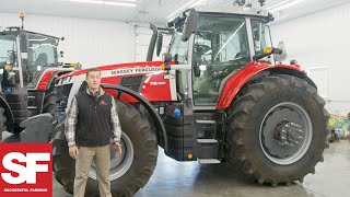 Exclusive Walk Around the New Massey Ferguson 7S  Successful Farming [upl. by Nollaf]