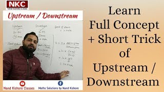 Upstream And Downstream problems for competitive exams  concept and shortcut [upl. by Kerrill]