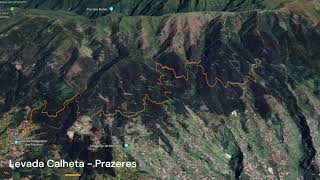 Levada Calheta  Prazeres Trail Map Walking in Madeira [upl. by Lody]