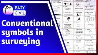 conventional symbols of surveying [upl. by Wolfy933]