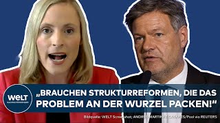 DEUTSCHLAND quotDesaströse Bilanzquot  Wirtschaft stürzt massiv ab Heftige Kritik an Robert Habeck [upl. by Fesoj]