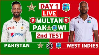 West Indies vs Pakistan 2nd Test Day 1 Live  WI vs PAK 2nd Test Live Scores amp Commentary [upl. by Haliled]