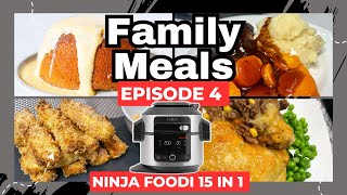 NINJA FOODI 15 in 1  FAMILY MEALS WE ATE THIS WEEK EPISODE 4 Air Fry Bake PC Steam Meals [upl. by Alleuol]