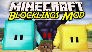 Minecraft  BLOCKLINGS MOD SHOWCASE Make Blocks Fight For You [upl. by Eluk]