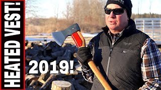 MILWAUKEE M12 HEATED VEST REVIEW BEST GEAR FOR FIREWOOD SPLITTING [upl. by Ahsiuqal]